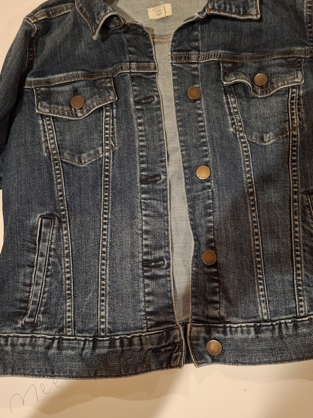 a.n.a Dark Blue Denim Jacket for Women - Picture 3 of 16